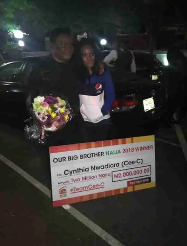 BBNaija:Cee-C’s Fans Reward Her With N2M, N1M, N500k, IPhone X, 10 Designer Dresses